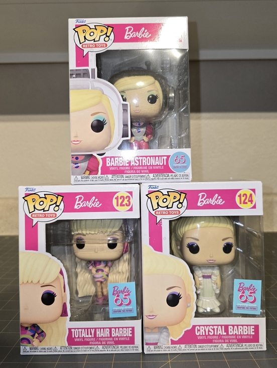 Funko Other - Funko Barbie Pop! Bundle (Astronaut, Totally Hair, & Crystal)